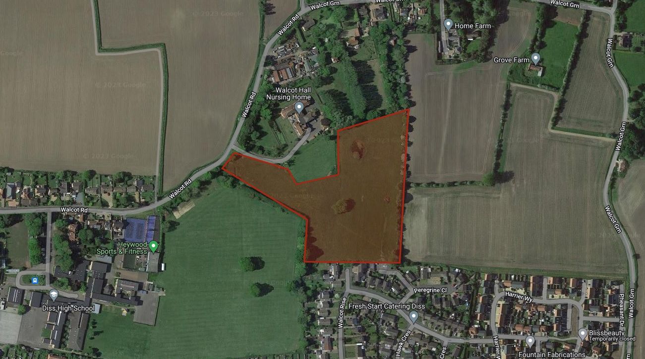 Developer battling to build 80 homes in Diss